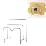 Top bestonzon bakeware rack multifunctional stainless steel cookware holders pot lid rack holder organizer cutting board rack pantry rack 3 layers