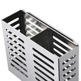 Explore junyuan kitchen wall mount utensil racks flatware hanging closet organizer holder for spoons knives forks chopsticks drainer basket 2 slots cookware cutlery holder with drain holes stainless steel