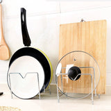Best seller  bestonzon bakeware rack multifunctional stainless steel cookware holders pot lid rack holder organizer cutting board rack pantry rack 3 layers