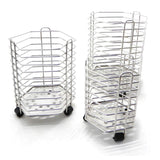 Heavy duty bignay stainless steel kitchen utensil holder caddy holder brushed stainless steel cookware cutlery utensil holder pack of 3