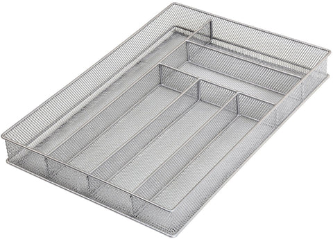 YBM Home In-Drawer Silverware Organizer with Dividers, Kitchen Drawer Organizer with 6 Compartments for Utensils, Cutlery and Office Supplies Storage