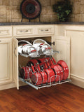 Budget rev a shelf 5cw2 2122 cr 21 in pull out 2 tier base cabinet cookware organizer