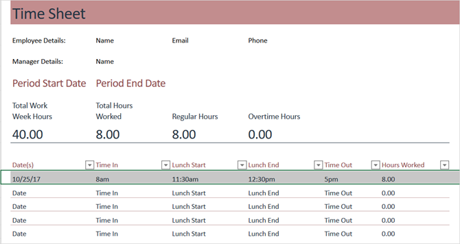 The 12 Best Timesheet Templates to Track Your Hours