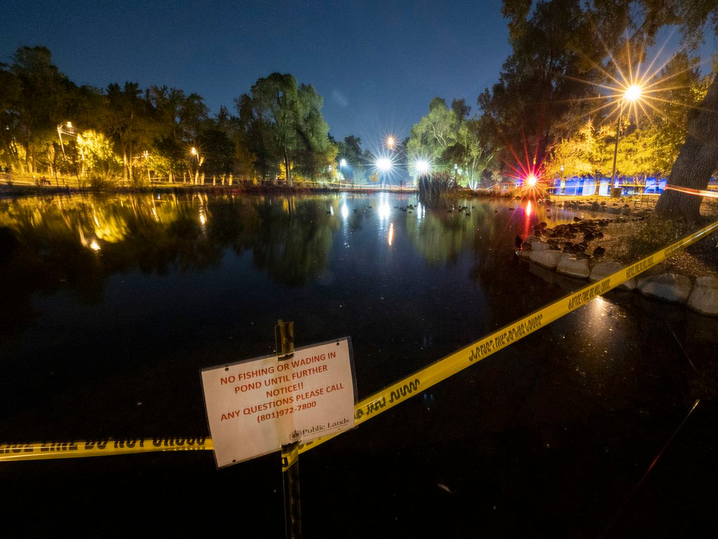 Possible mercury has closed the pond in this Salt Lake City park