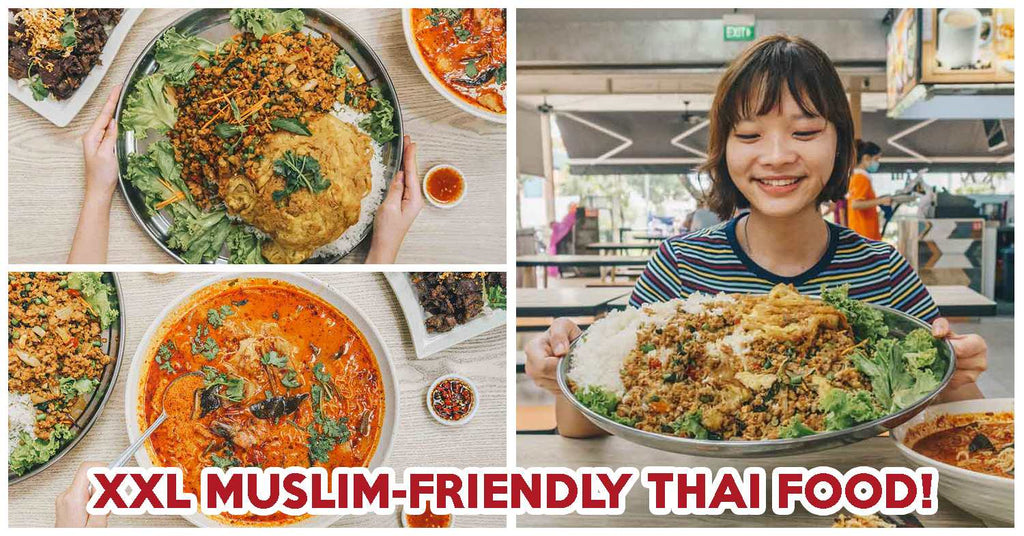 Limau Thai Kitchen Review: XXL Muslim-Friendly Thai Basil Chicken Rice And Seafood Tom Yum At Woodlands