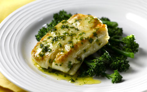 Neven Maguires Pan-fried Hake with Lemon and Herb Butter Sauce