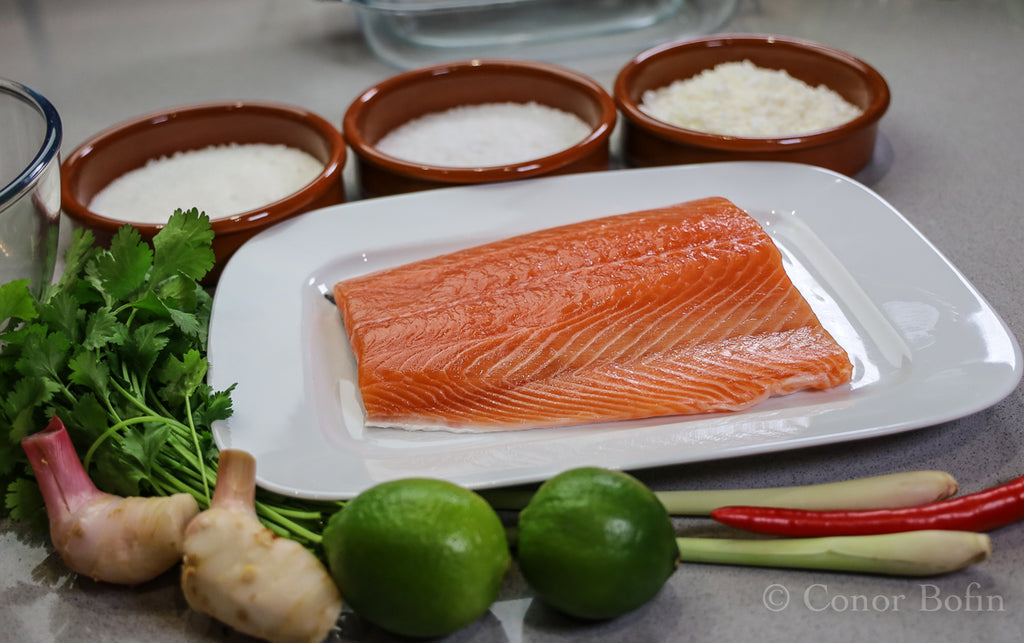 Complex Thai-Style Cured Salmon