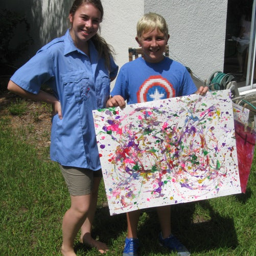 Try Splatter Painting To Study Abstract-Expressionist 20th Century Art The Fun Way
