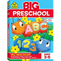 School Zone Big Preschool Workbook (320 Pages, Ages 3 to 5) only $4.49