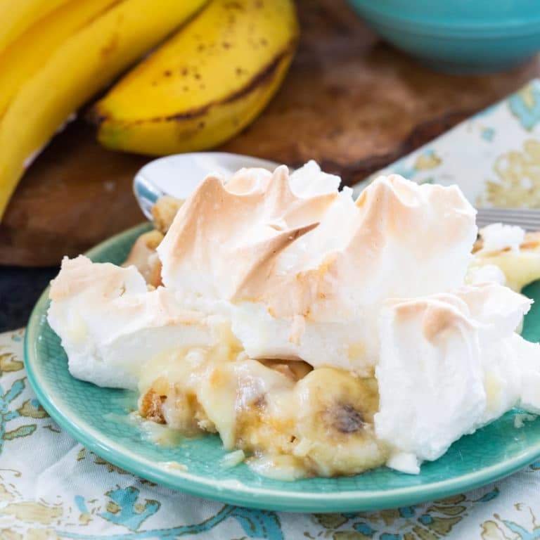 Banana Pudding with Meringue is an old-fashioned southern favorite