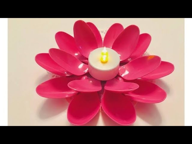 DIY spoon candle holder /Diwali decorations by AISHUS CRAFT CASTLE (2 years ago)