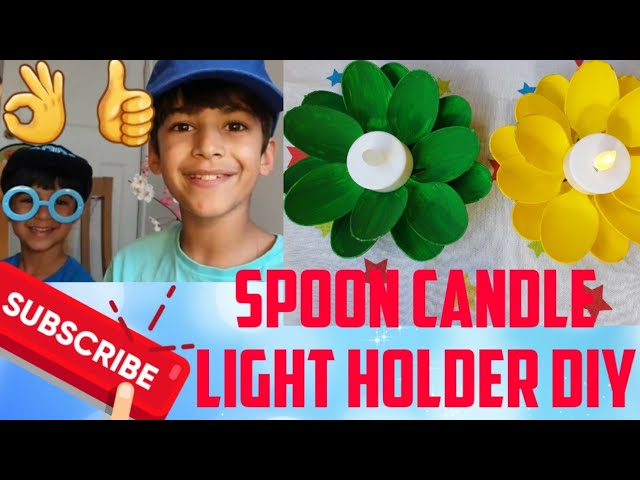 Super Easy- How to make Candle Light Holder from Plastic Spoons by Food n Fun with The Joshi's (9 months ago)