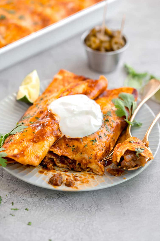 These beef enchiladas are Mexican comfort food at its finest