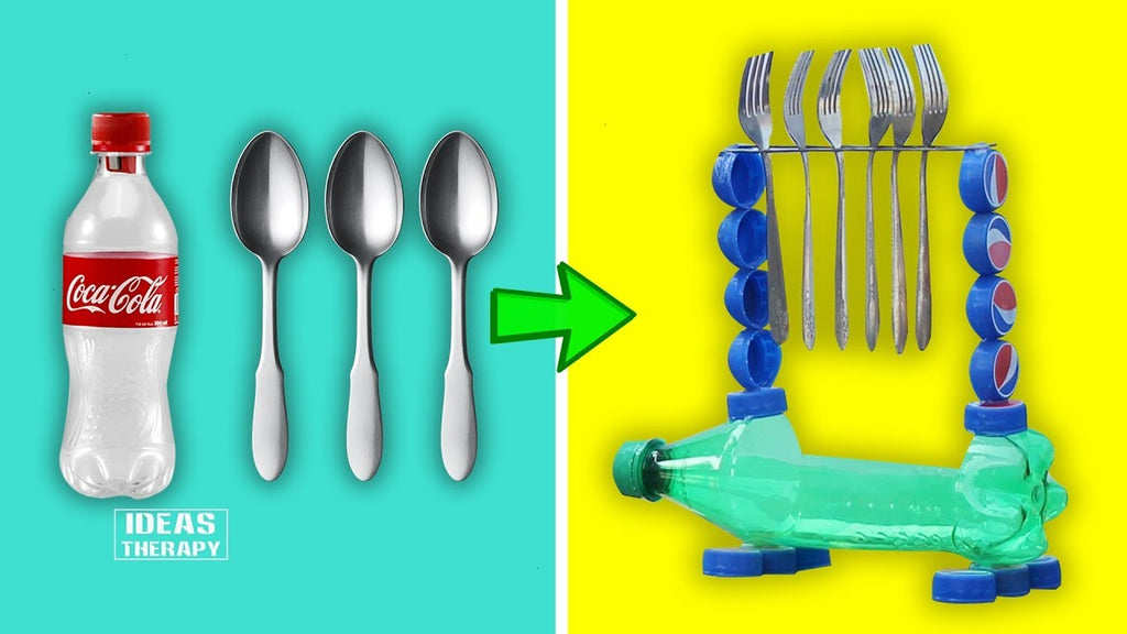 How To Make Spoon Holder DIY Plastic Bottle | Easy Spoon Case & Stand | Life Hacks | Creative Ideas by Ideas Therapy (1 year ago)