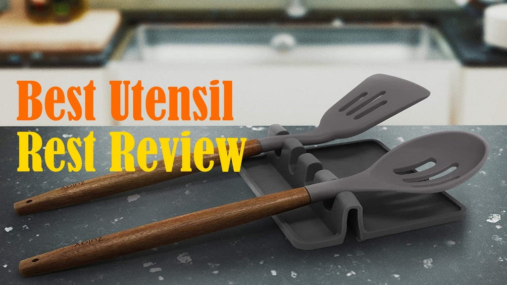 Best Utensil Rest Review - Kitchen Cooking Spoon Wood Silicone Ceramic Spatula Ladle Holder by Apparify (9 months ago)