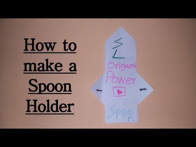 How to make a Origami Spoon Holder by SL ORIGAMI POWER (6 months ago)