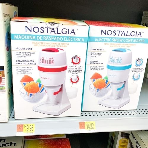 Walmart has Everything You Need To Make Snow Cones! Grab the Nostalgia Snow Cone Maker Today!