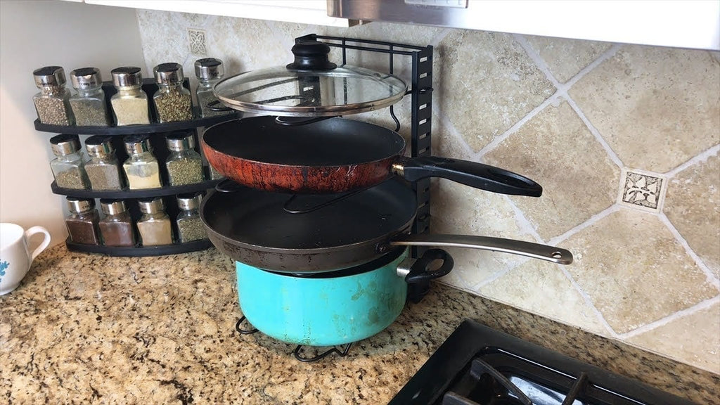 HYGO's Pot Rack makes storing your pots and pans so convenient and easy