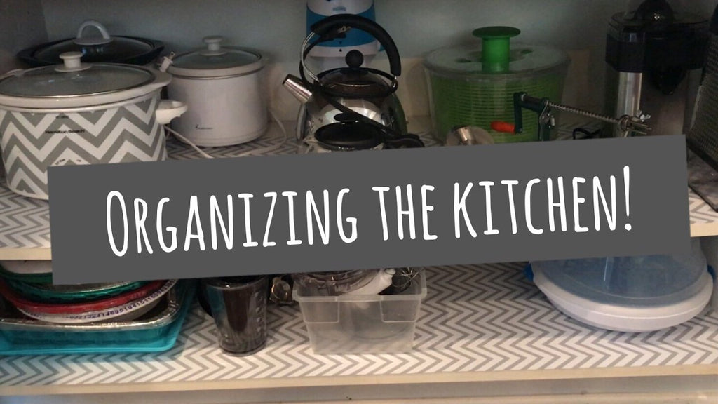 Today I decided to finally organize the rest of the kitchen cabinets! They were very dirty and I wanted to put some shelf liner down and just lay everything out in a ...