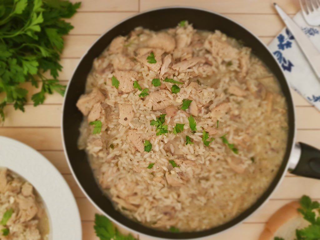 Chicken and Mushroom Risotto.