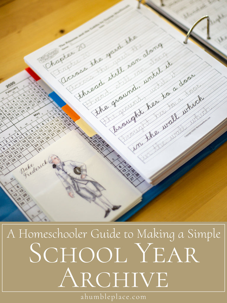 A Homeschooler Guide to Making a Simple School Year Archive