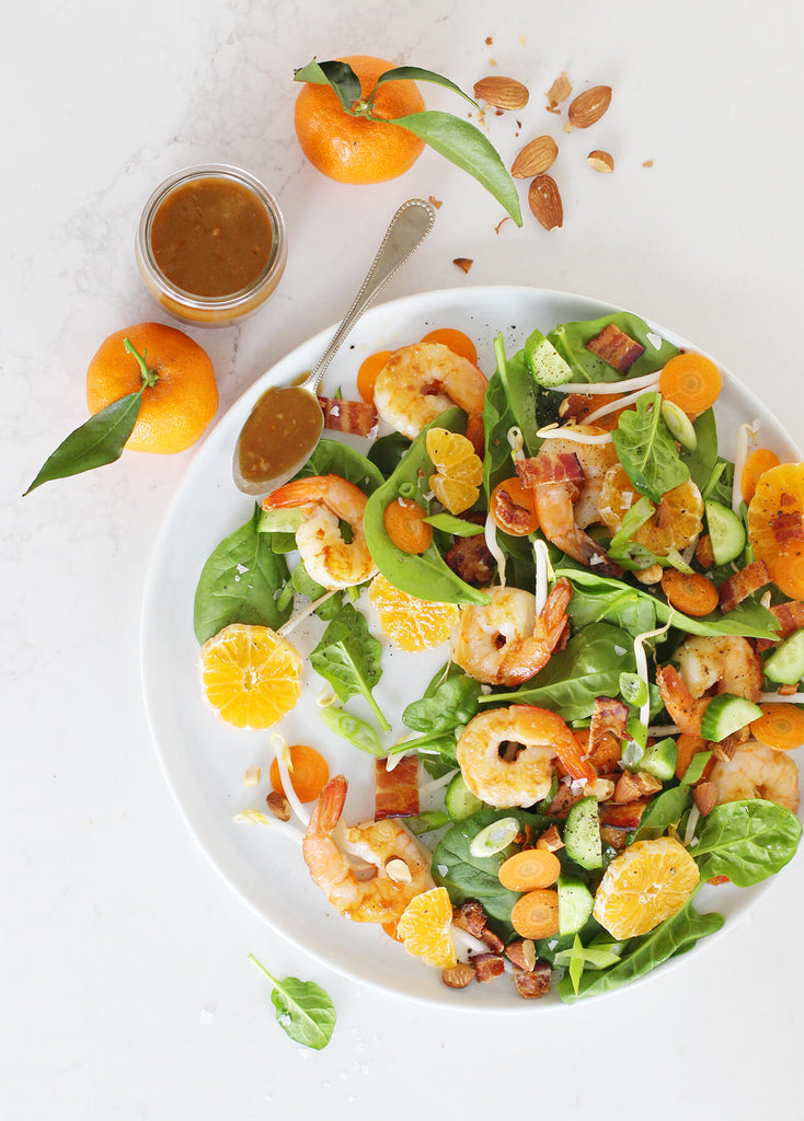 Marmalade Shrimp and Bacon Salad