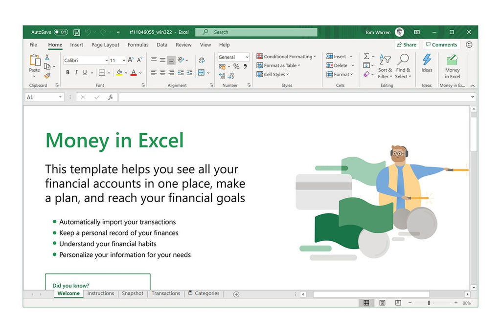 Microsoft can now import your banking activity into Excel