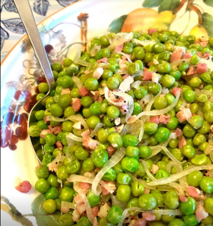 Sauted Peas Roman-Style