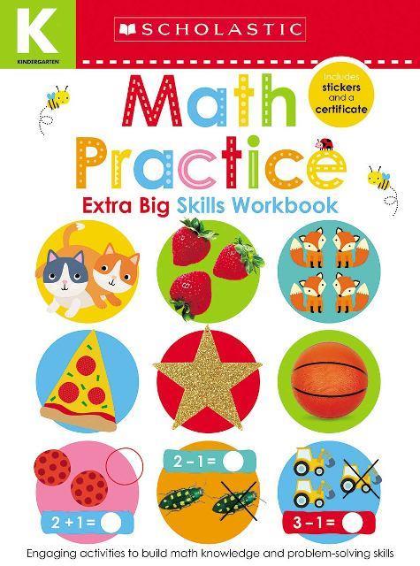 Scholastic Extra Big Skills Workbook Kindergarten Math Practice