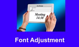 Accessibility Overview Workbook Series 6: Font Adjustment