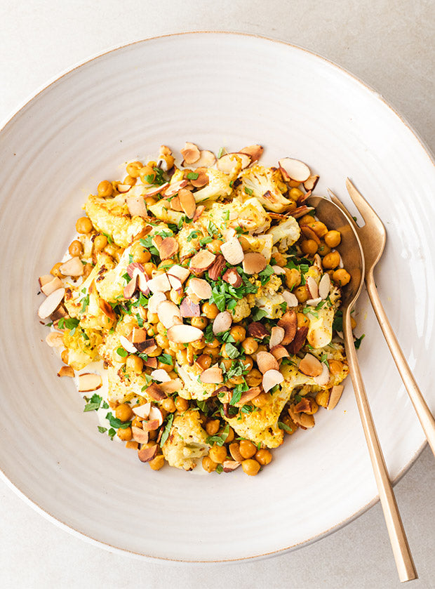 Recipe: Warm Roasted Cauliflower Salad with Zesty Yoghurt Dressing