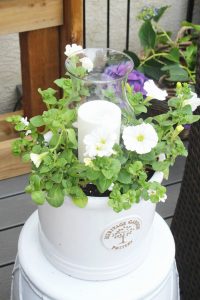 DIY Outdoor Planter Candle Holder