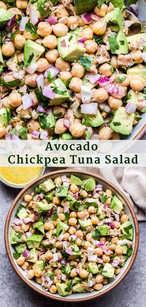 Avocado Chickpea Tuna Salad