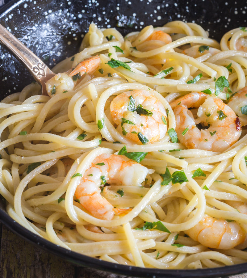 Easy Italian Shrimp Pasta