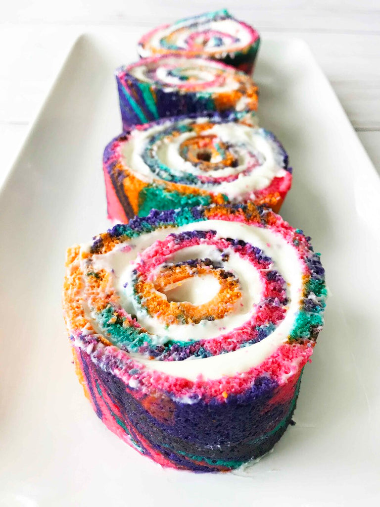 Rainbow Unicorn Swiss Roll