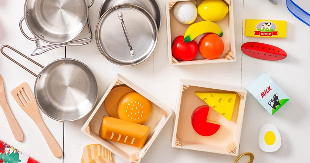 Melissa & Doug Wooden Food 25-Piece Set Only $10 on Amazon or Target.com (Regularly $24)