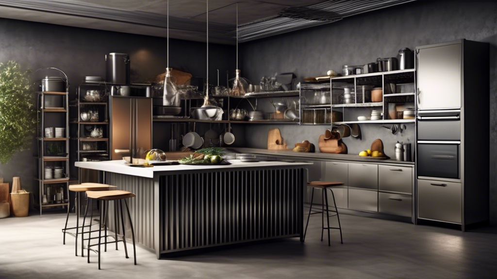 Metal Storage Kitchen: Modern and Practical