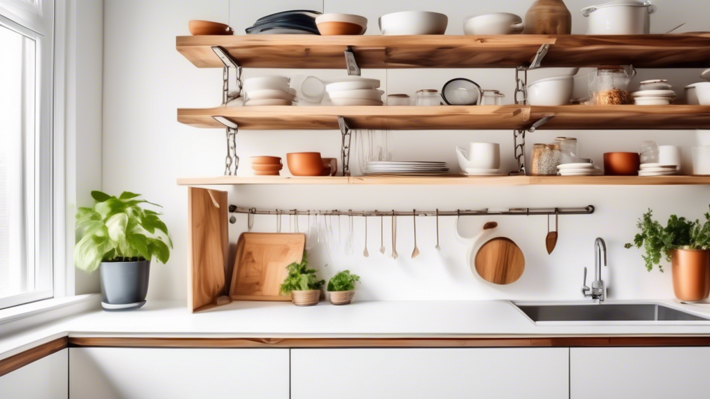 Hang a Convenient Under Cabinet Shelf