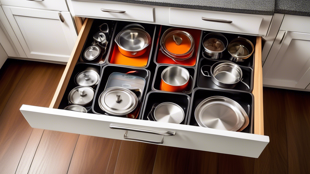 Lid Organizer Keeps Cookware Tidy