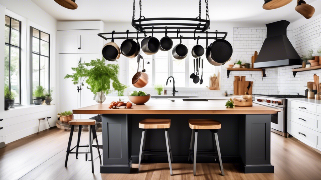 Hanging Pot Rack Décor Ideas