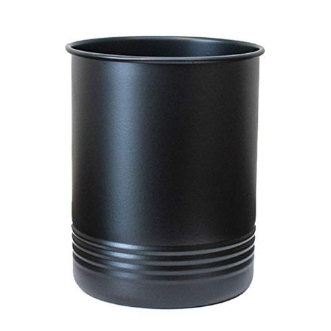 Large Black Utensil Holder - Kitchen Utensil Crock- to Organize Your Kitchen Gadgets and Cooking Utensils