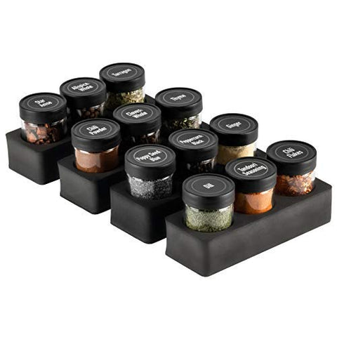 AllSpice InDrawer Spice Storage System (12 Hole with Jars)