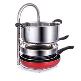 Best decoformax adjustable pan pot organizer rack for cookware 5 tier cookware holder for cabinet worktop storage