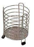Shradha Trading Steel Round Spoon Stand in 3 Sizes, Spoon stand holder,Spoon stand for dining table, Caddy holder