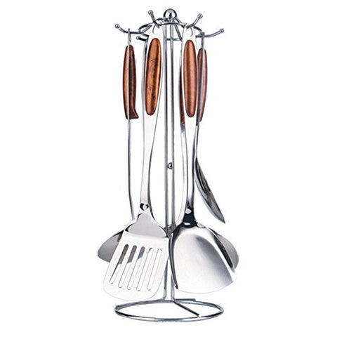 BestValue Go Cooking Utensil Set Stand/Spatula Spoon Turner Ladle Organizer -6 Hooks