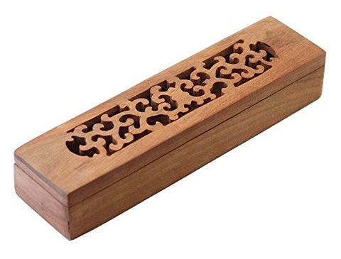 Black Temptation [Flower] Wooden Chopsticks Box Flatware Storage Box Cutlery Organizer Case