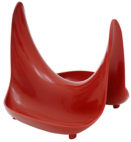 Hutzler 3707RD Pot Lid Stand, Large, Red