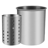 Utensil Holder, Stainless Steel Kitchen Cooking Utensil Holder for Organizing and Storage, Dishwasher Safe - Silver (2 Pack)
