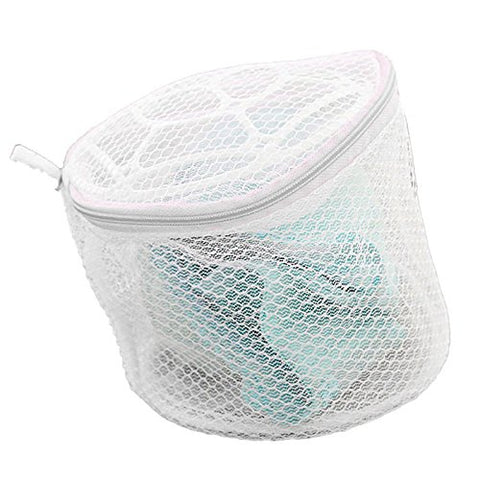 New Lingerie Underwear Bra Sock Laundry Washing Aid Net Mesh Zip Bag Rose (White)