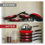 Best seller  decoformax adjustable pan pot organizer rack for cookware 5 tier cookware holder for cabinet worktop storage
